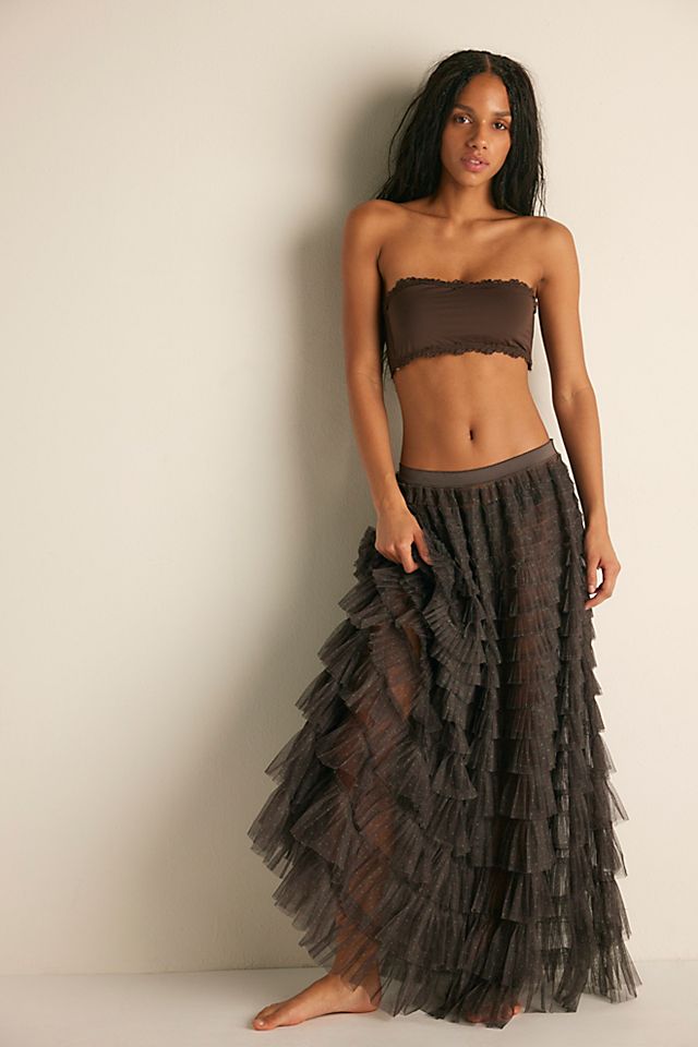 Return Of The Ruffle Maxi Slip Skirt | Free People