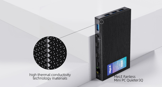 Amazon.com: MeLE Quieter3Q Fanless Mini PC 8GB DDR4 256GB ROM Tiny