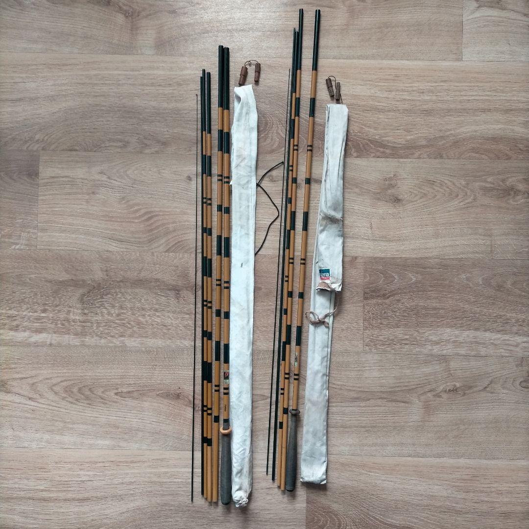 ダイワ 　ヘラブナ竿 陽舟硬調２本セット DAIWA（ダイワ） 陽舟 硬調 7尺 11尺 13尺 16尺 4本セット/Q351M 美品