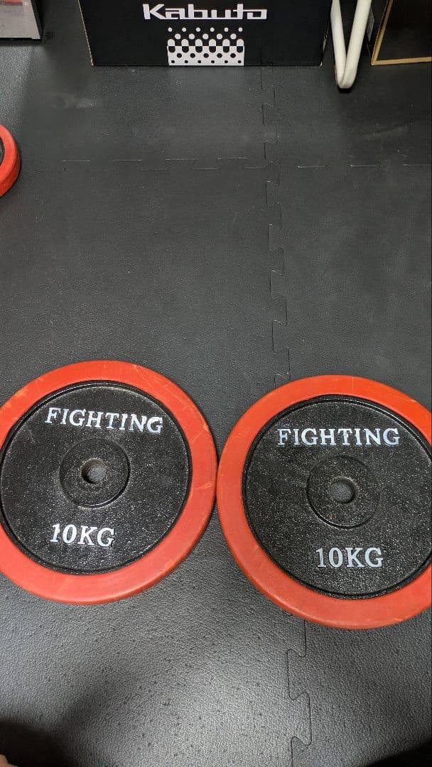 FIGHTING ロードプレート 10KG 2個セット ⭐FightingRoad ダンベルプレート10kg×2セット 計20kg ② - メルカリ